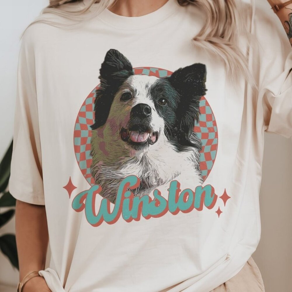 Custom Vintage Pet Unisex T-shirt, Name Custom Personalized Dog Shirt